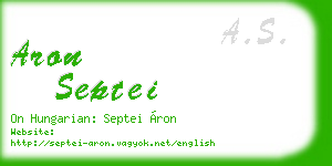 aron septei business card
