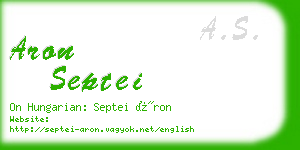 aron septei business card